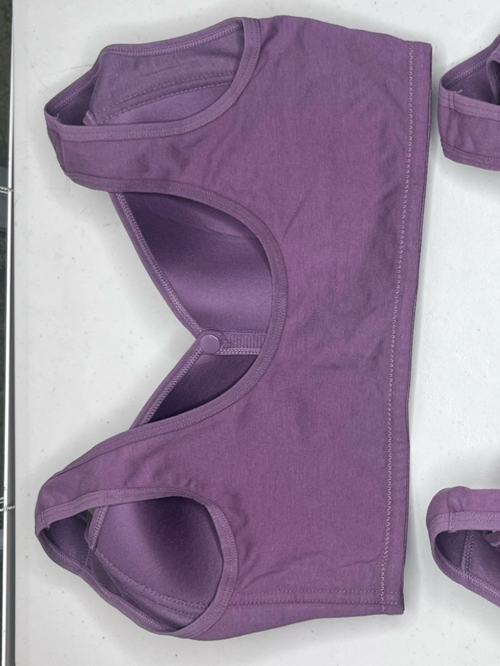 Women's Wireless Sz L Cotton Dainty Floral Front Closure Set of Two Bralettes - Picture 5 of 7